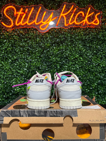 Size 9 - Dunk Low Off-White “Lot 21”