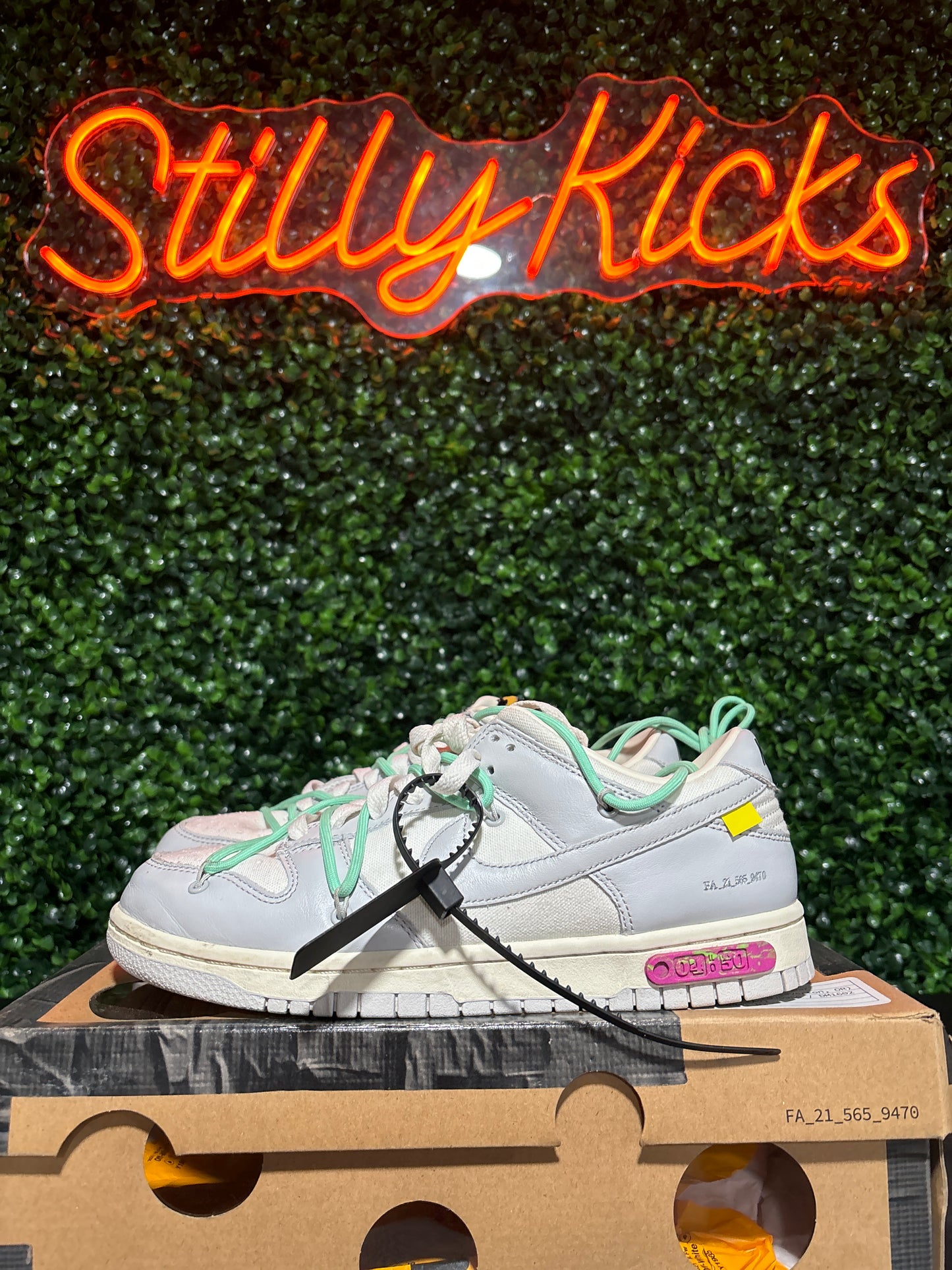 Size 8 - Dunk Low Off-White “Lot 4”