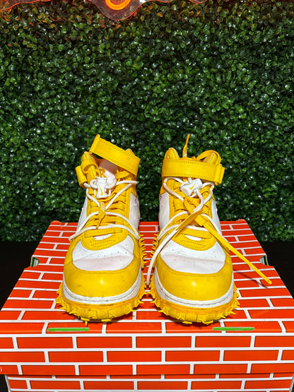 Size 12 - Off-White Af1 mid “University Yellow”