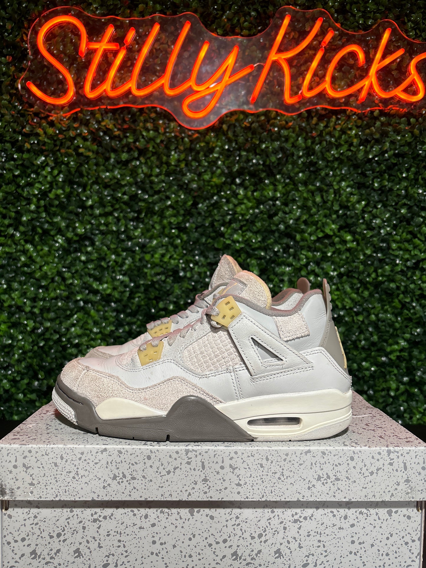 Size 7y - Jordan 4 “Craft Photon Dust”