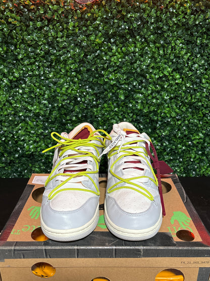 Size 13 - Dunk Low Off-White “Lot 8”